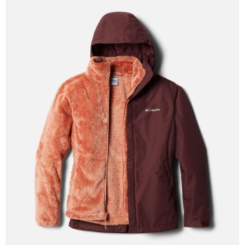 Columbia Ženske Jakne - Bugaboo II Fleece Interchange Bordo | TLYC-03521